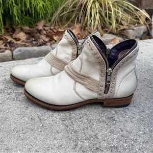 Blackstone FL 72 ankle boots smoke color Side Zip Cowboy Size 37 6.5 7M Women’s